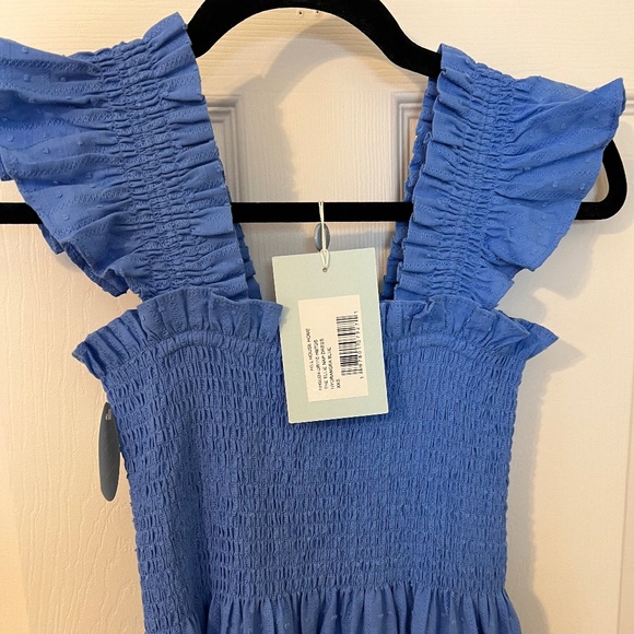 NWT Hill House Ellie Dress in Blue Hydrangea Clip Dot (XXS) 💙 - Picture 2 of 6